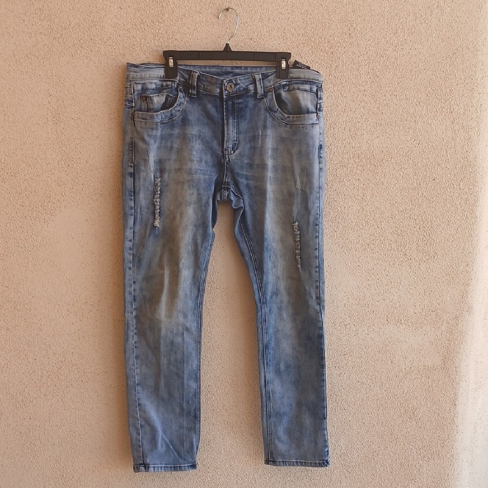 Men's Slim Fit Blue Jeans